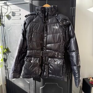 The North Face Women's Shiny Black Puffer Jacket